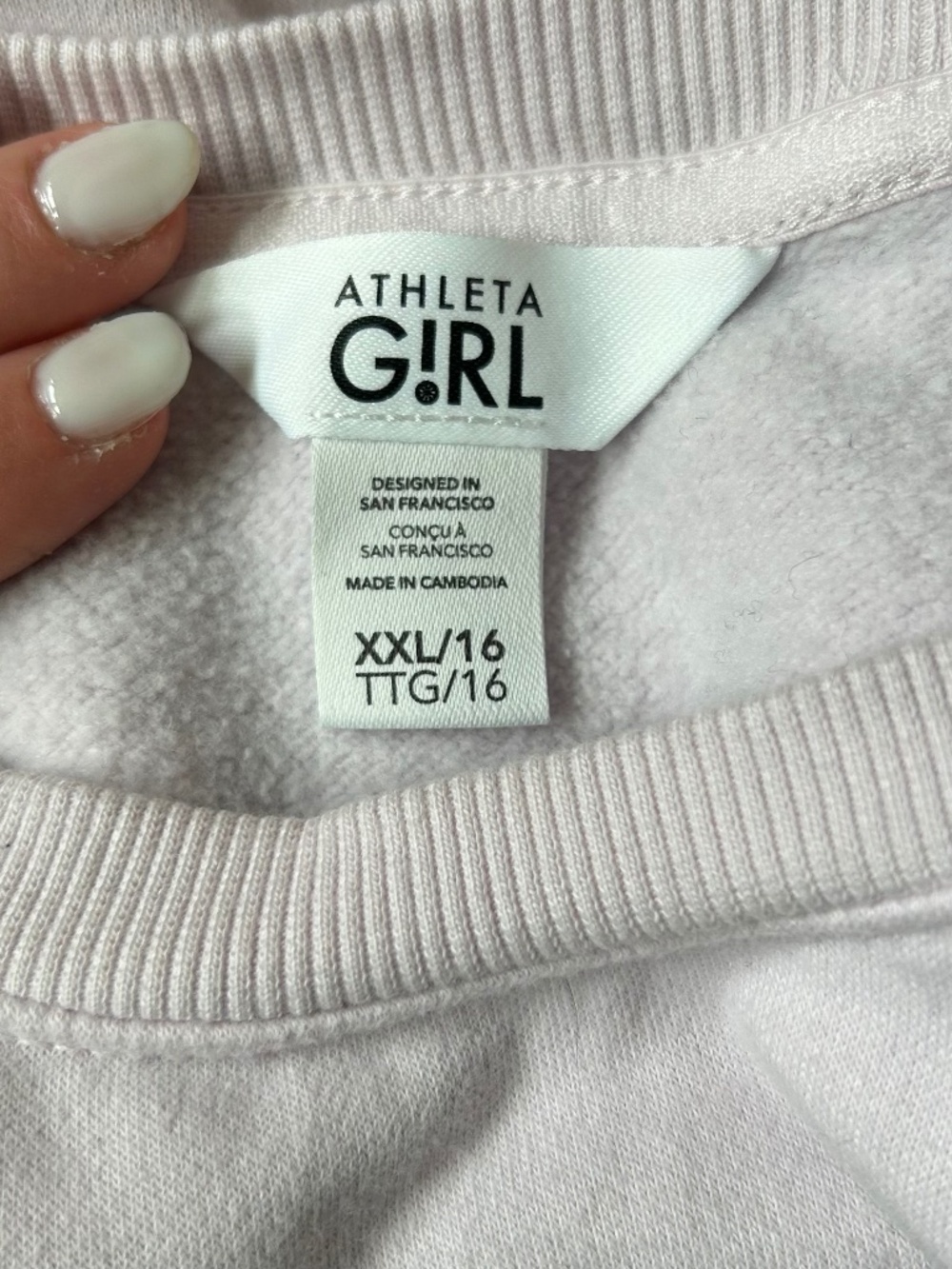 Athleta girl crewneck size:16(xxl)